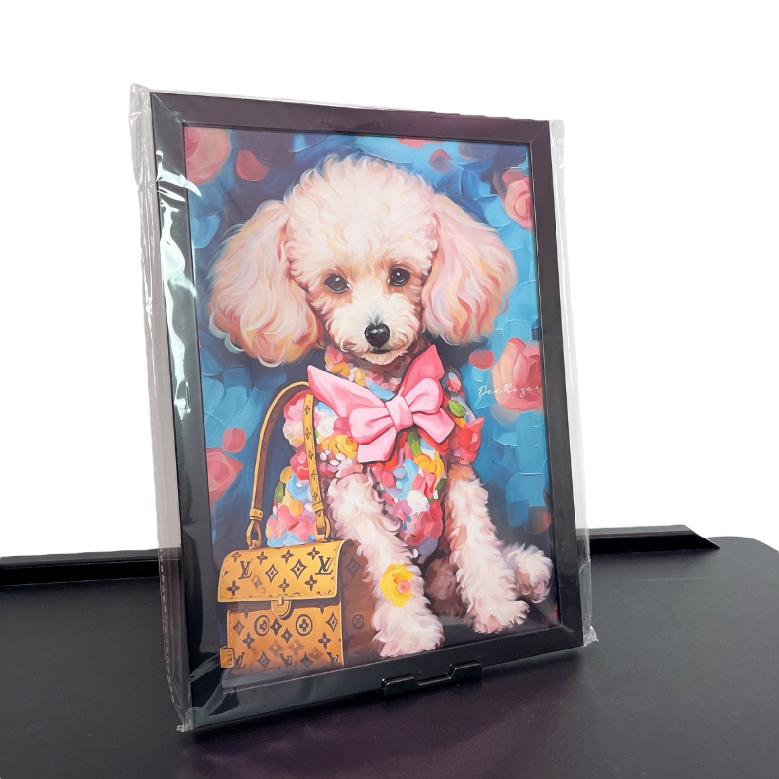 Louis Vuitton Dog Art 額付き ドッグ アートポスター 犬 トイ・プードル トリミング行きまして♪ - メルカリ