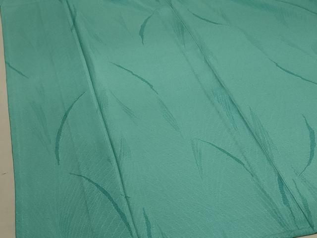 枝葉紋紗 青緑色