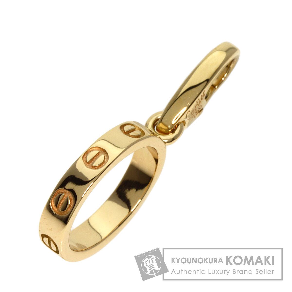 Cartier カルティエ ラブチャーム18k Cartier カルティエ ラブチャーム サテン紐ネックレス 750