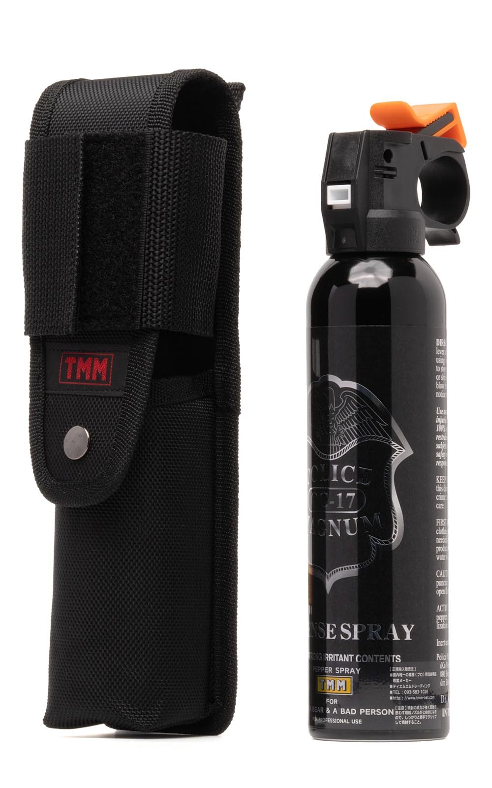 POLICE MAGNUM 熊撃退スプレー 大型 ホルスター付 全国の複数の国公立機関 地方自治体正式採用品 B-610-CS