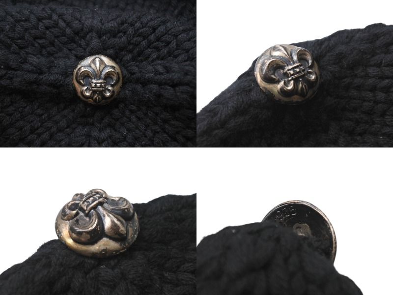 CHROME HEARTS クロムハーツ カシミヤ BSフレアボタン ニット 極美品