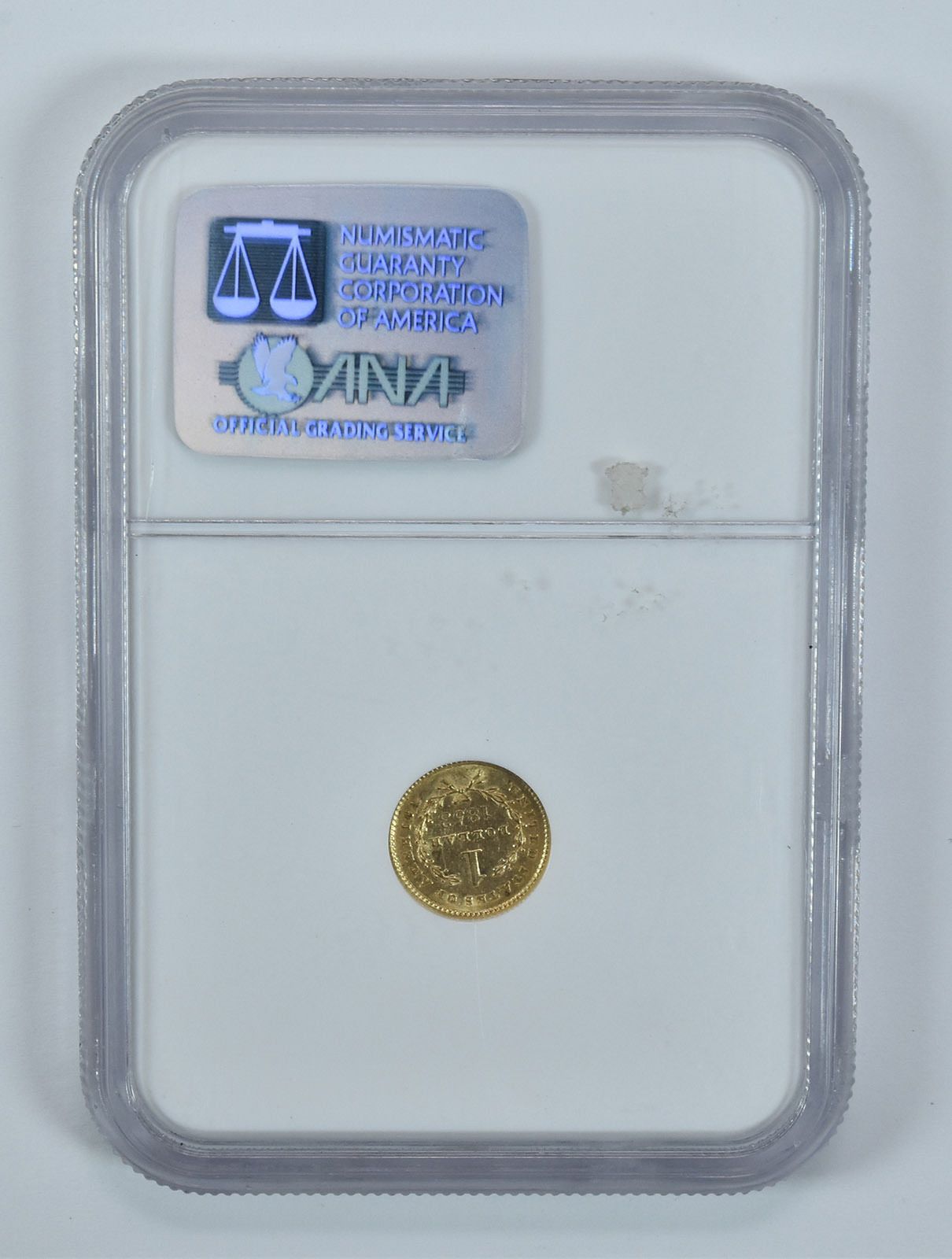 1853年 1ドル リバティヘッド金貨 MS61 NGC *5796 1853年 1ドル金貨