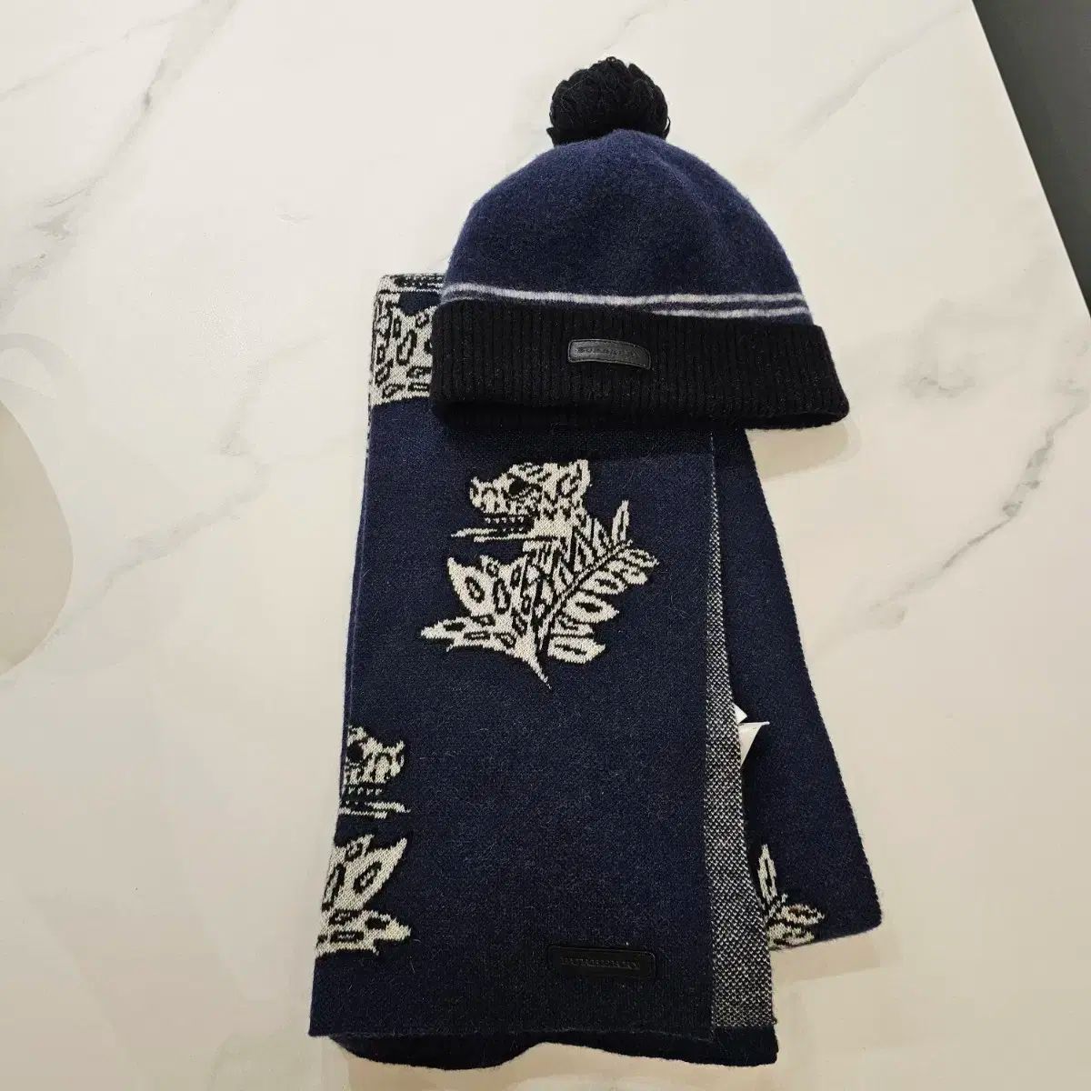 BURBERRY バーバリー キッズ 男児 カシミヤ 帽子 マフラー セット