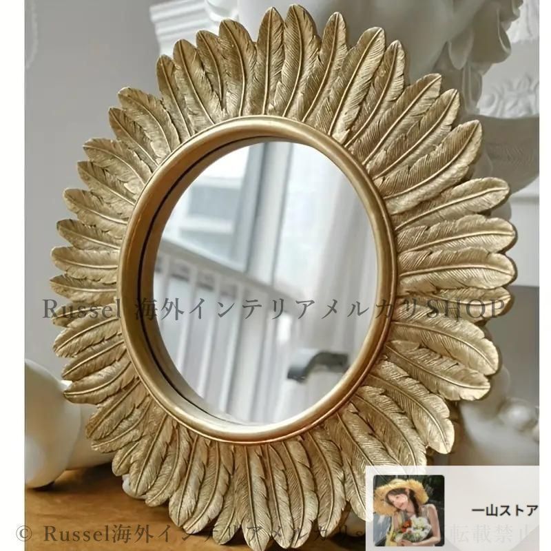 丸鏡ミラー直径60cmナチュラル昭和レトロデザインレア希少リノベdiy円形 60cm 鏡 丸の通販