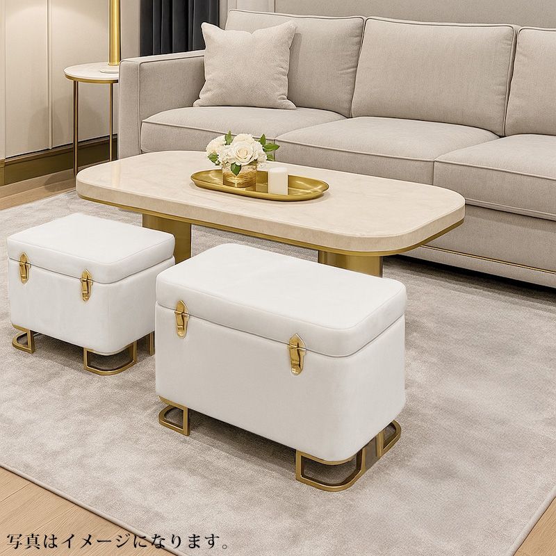 豪華なベルベットボタンタフテッド玄関ベンチ 靴収納オーガナイザー