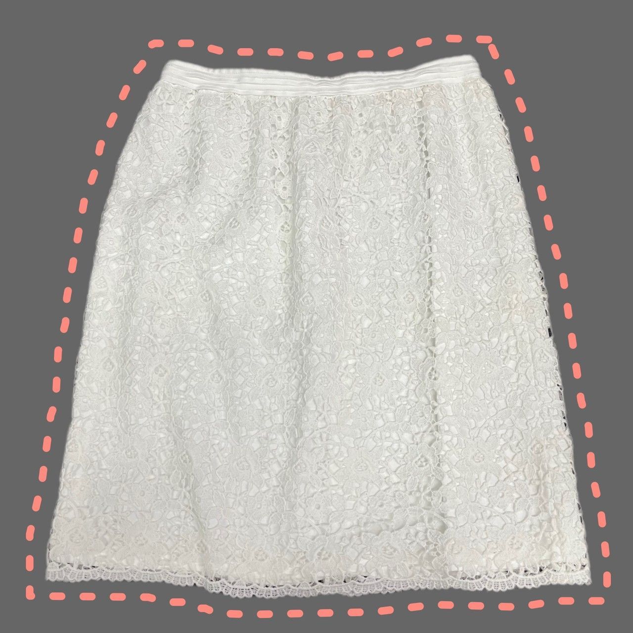 セール中 ANAYI / アナイ 絹素材 レース 台形スカート ３６サイズ