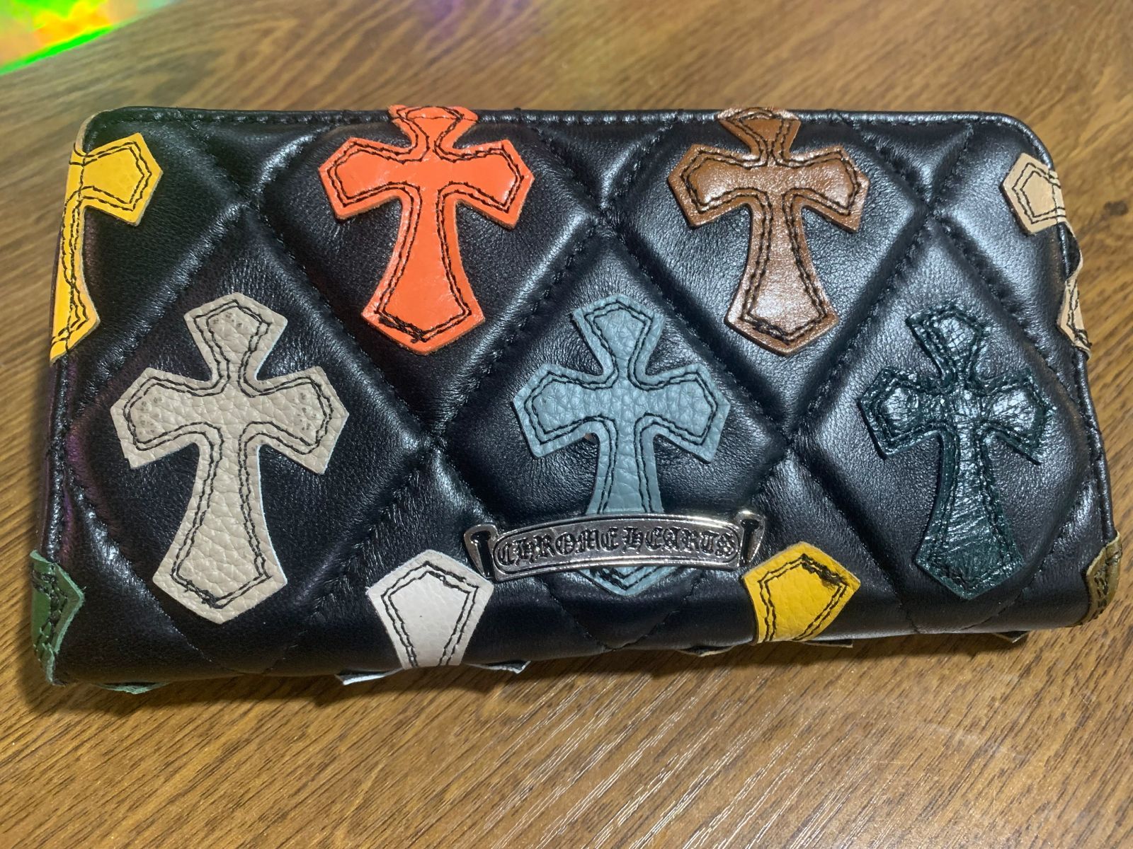 新品☆CHROME HEARTS クロムハーツ QUILTING LETHER WALLET 長財布