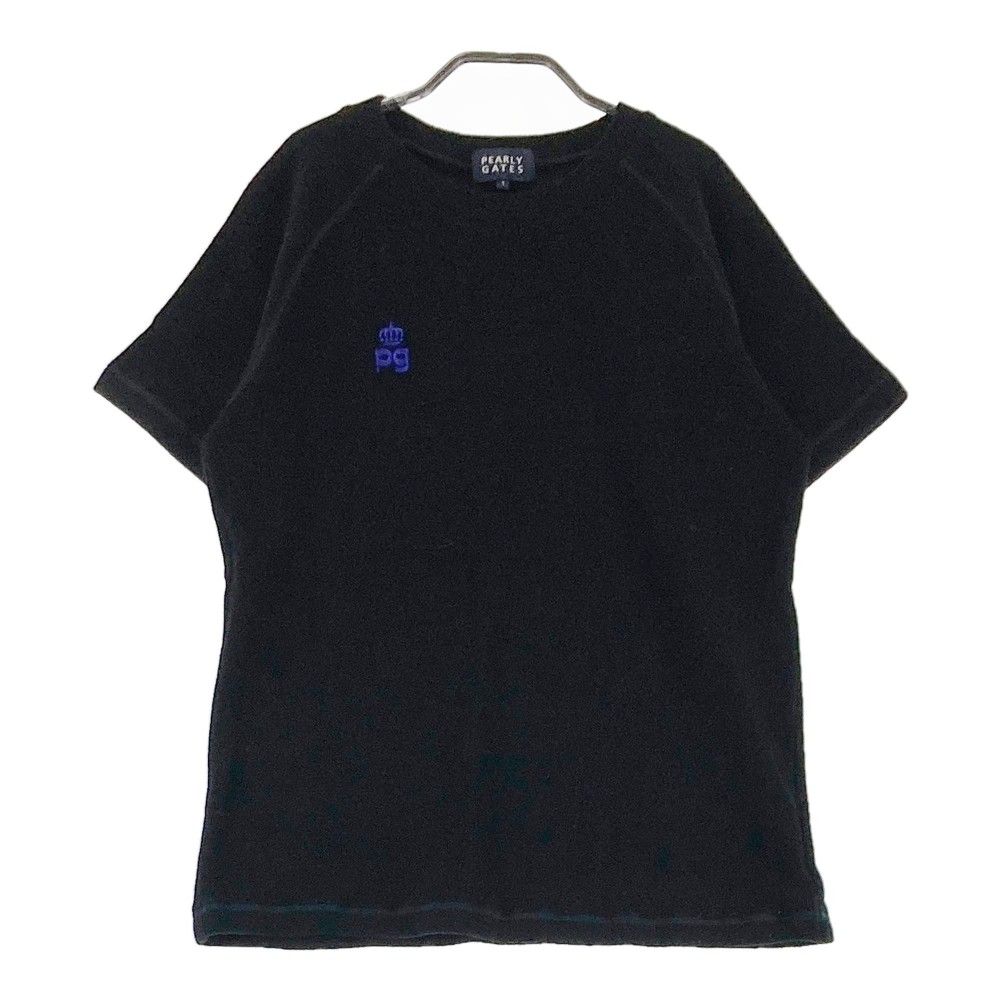 サイズ：1 PEARLY GATES パーリーゲイツ ウール混 半袖Tシャツ 起毛 ブラック系 [240101337631]# ゴルフウェア レディース  ストスト - メルカリ