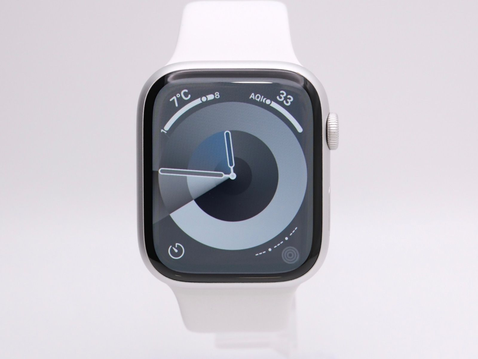 Apple Watch Series 8 45mm GPSモデル MP6N3J/A シルバーアルミニウムケース ホワイトスポーツバンド #5192