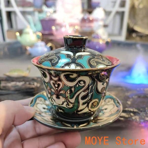 パステル緑海水竜紋蓋碗 中国茶器 景徳镇 蓋付き茶器 飲茶食器 煎茶具 未使用品 楽天市場】蓋碗 景徳鎮の通販