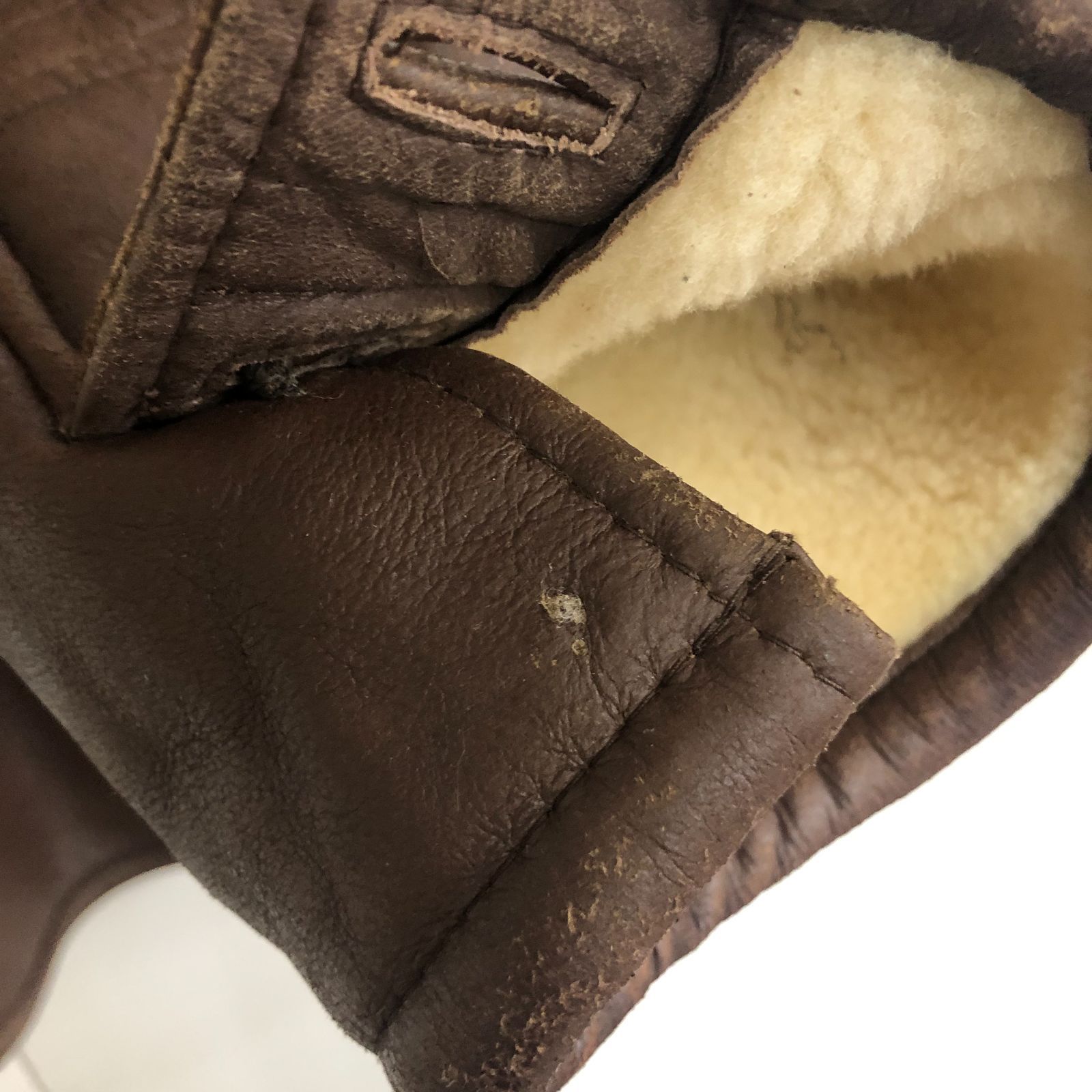 最終価格 LOLDANTHONY ロードアンソニー ムートンレザーコート Lサイズ