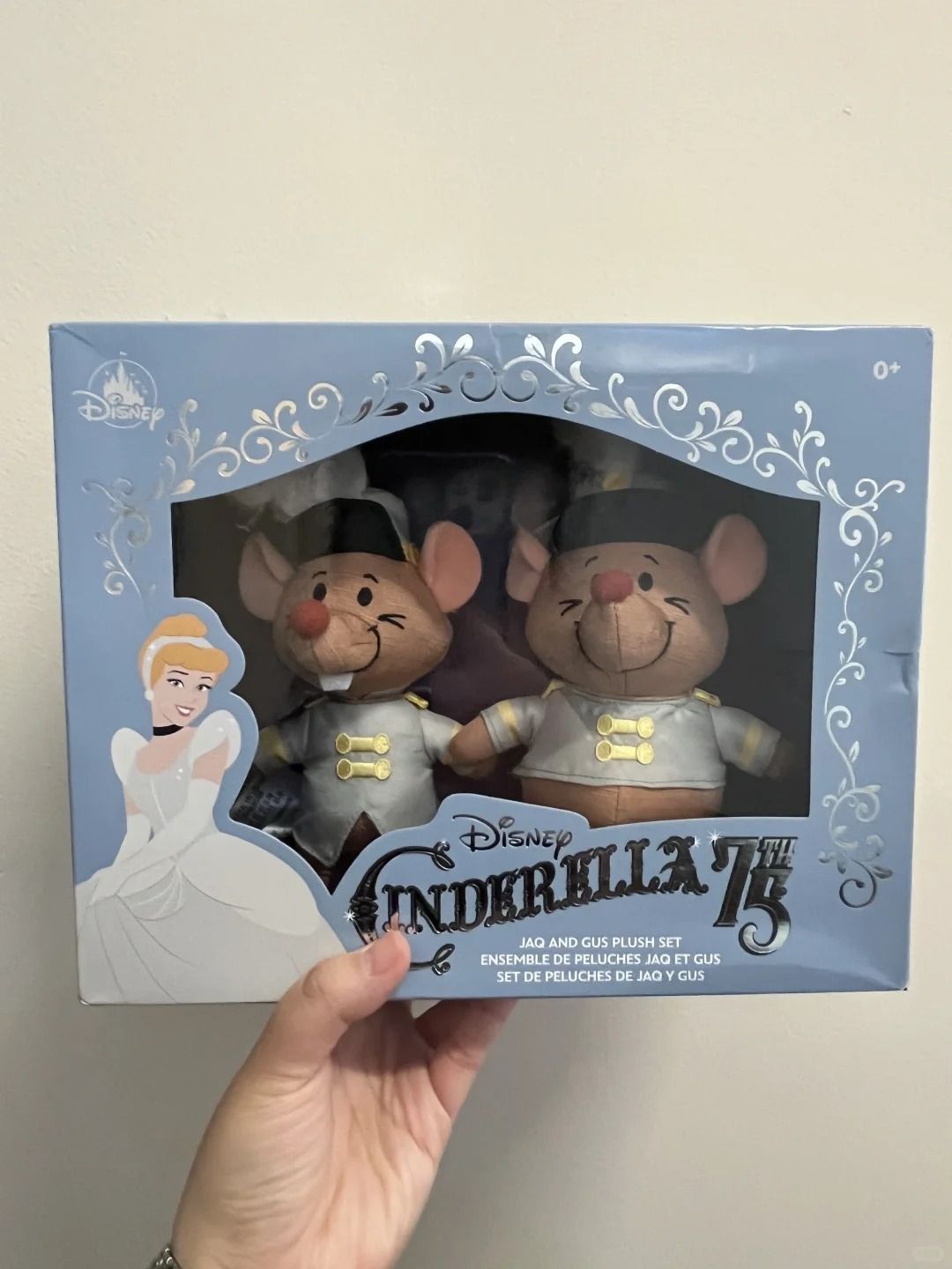 香港ディズニーランド　シンデレラ 75周年　ガス　ジャック　ぬいぐるみ　セット 海外限定 香港ディズニー シンデレラ ガス ジャック 75周年
