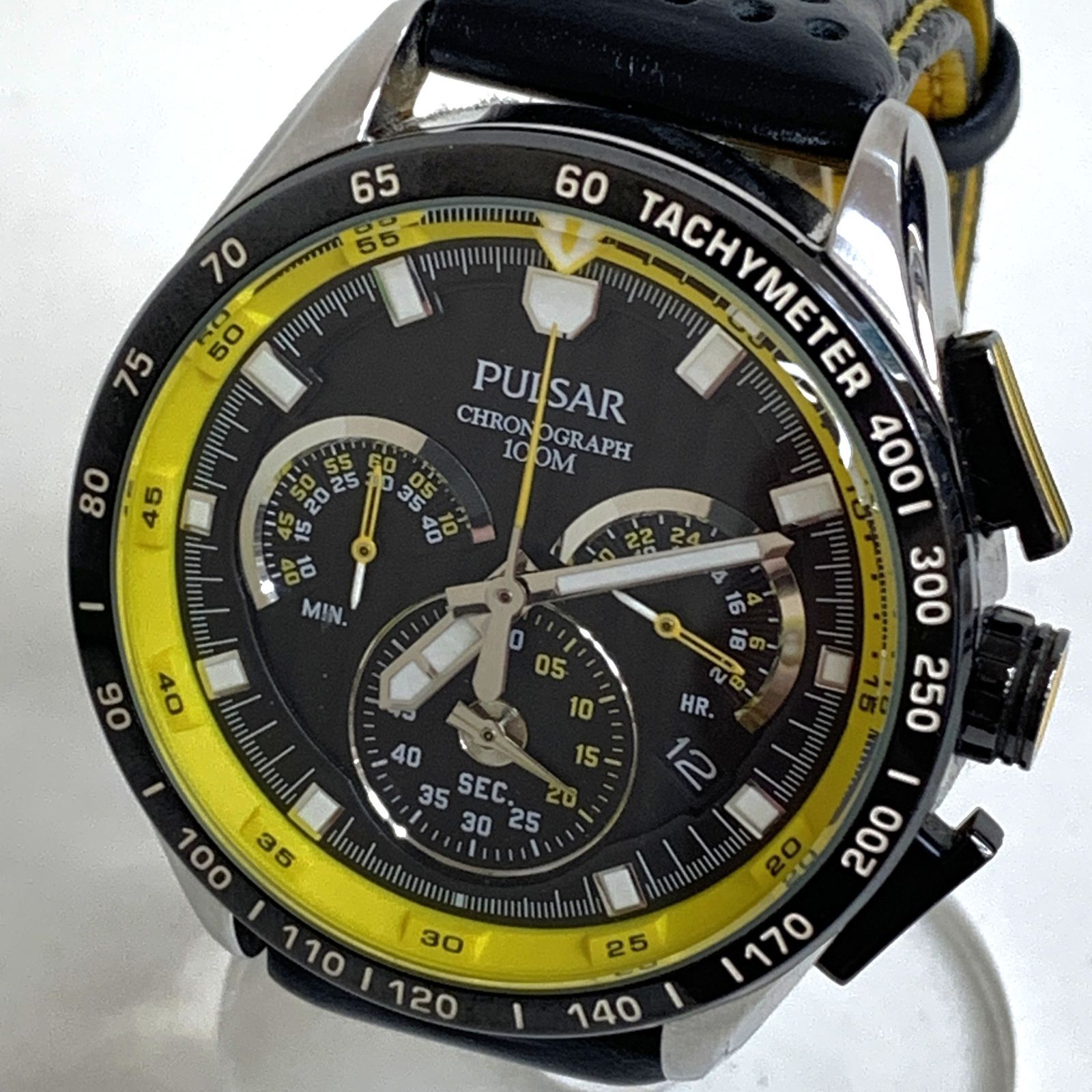 現状品】SEIKO PULSAR VK63-X001 腕時計 セイコー パルサー クロノ