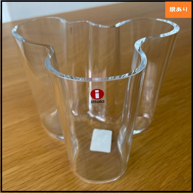 【853】u003cu003c新品未使用u003eu003eイッタラ　アルヴァ・アアルト　花瓶 120MM CLEAR iittala