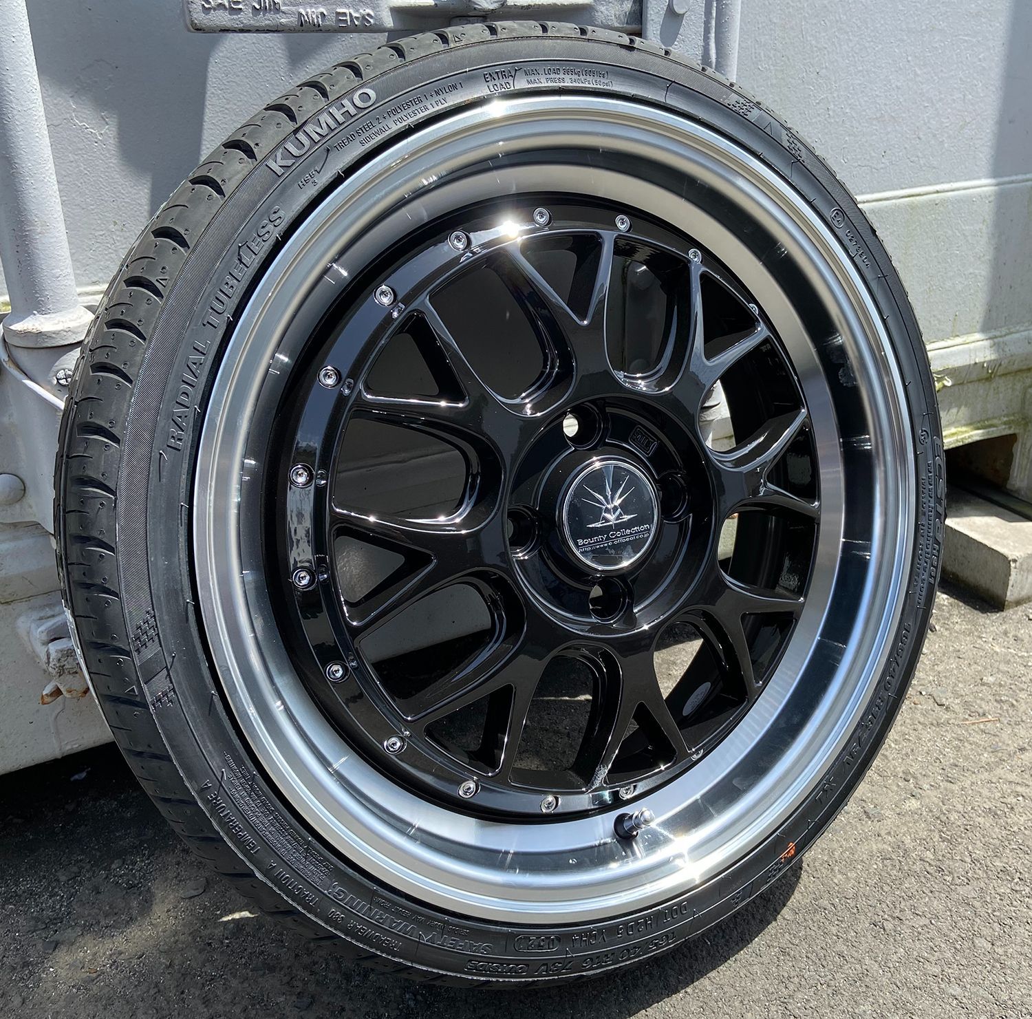 N-BOX タント スペーシアカスタム 軽自動車用 16インチ 深リム タイヤホイール 4本セット KUMHO HS51 165/40R16  165/45R16 BD00 ブラックポリッシュ 夏タイヤセット - メルカリ