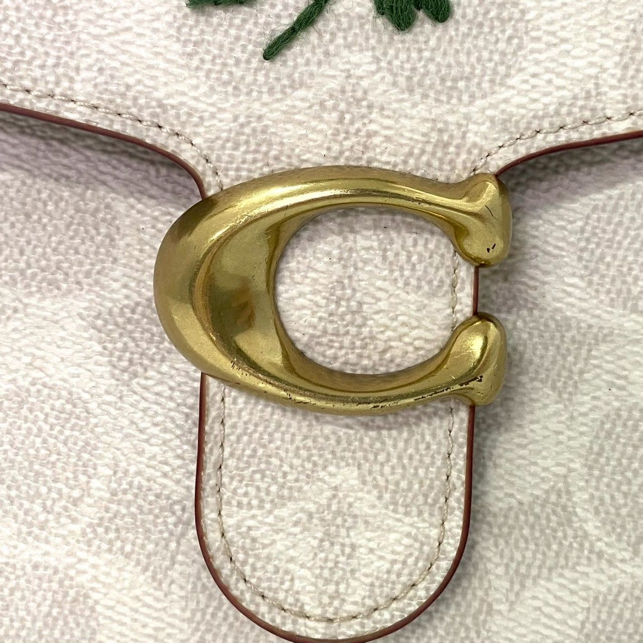 Y COACH タビー トップ ハンドル 20 シグネチャー フローラル エンブロイダリー 629 2Way バッグ ショルダーバッグ ハンドバッグ フラワー 花柄 刺繍 コーチ 60101A1