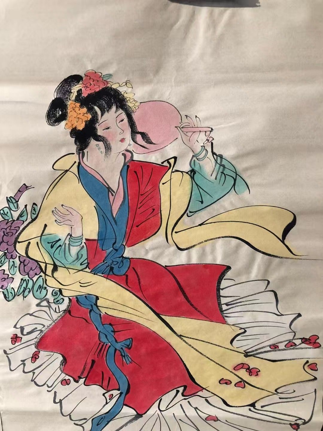 中国美术品 肉筆掛け軸　近時代山水図　激安骨董品 BD158A10-2 中国美术品 肉筆掛け軸近時代山水図激安骨董品 BD158A10-2