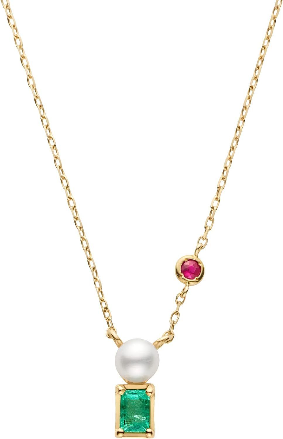 [VAヴァンドーム青山] K10YG エメラルド ネックレス≪限定品≫