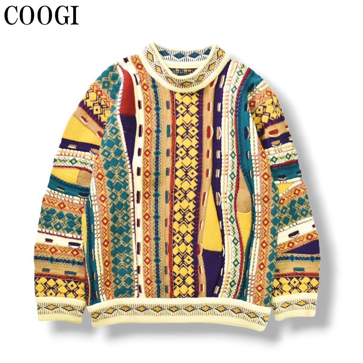 激レア】 90sヴィンテージ クージー COOGI 立体編み 3Dニット セーター たけしニット M マルチカラー メンズ - メルカリ