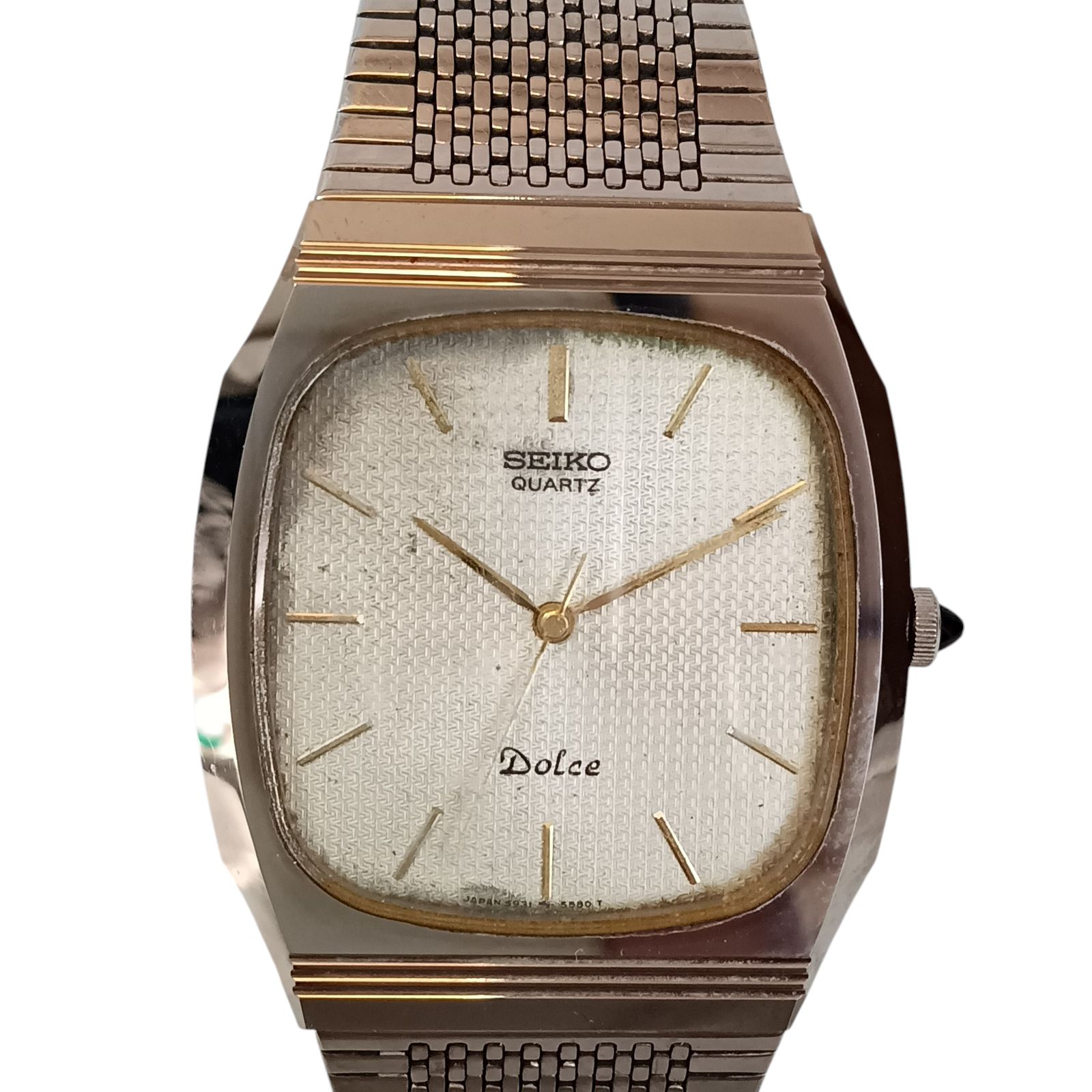 ✨SEIKO✨セイコー✨7741-5050✨DOLCE✨ゴールド文字盤✨腕時計✨