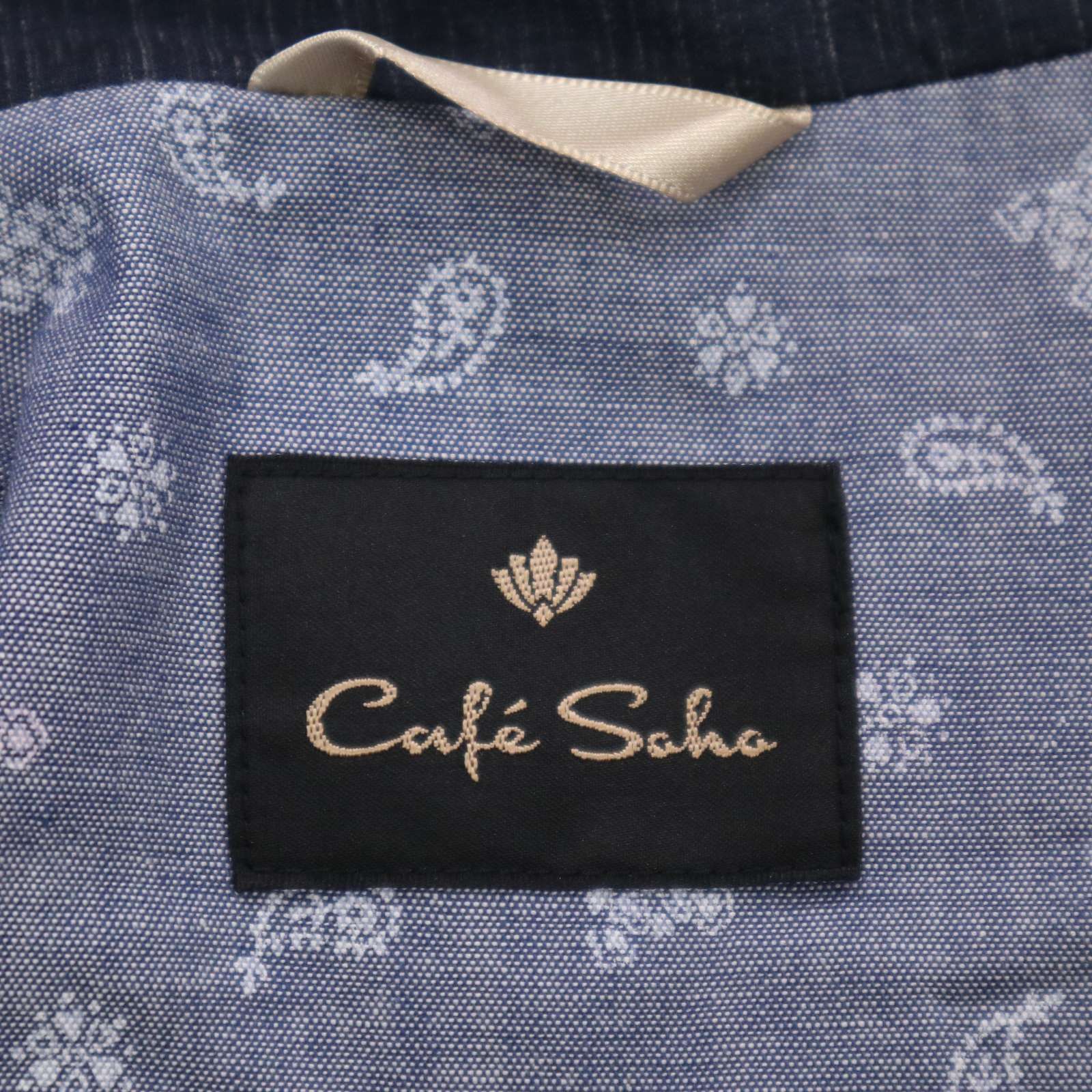 新品 未使用】 CAFE SOHO カフェソーホー 春夏 リネン混☆ 杢調 
