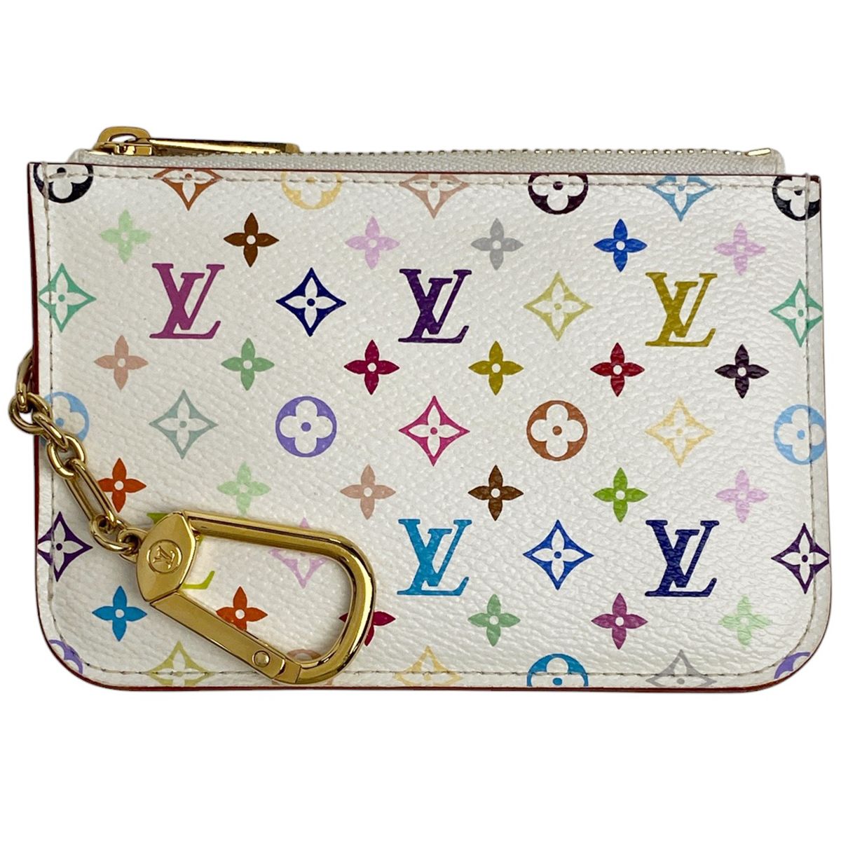 ルイ ヴィトン Louis Vuitton ポシェット クレ コインパース 小銭入れ キーホルダー コインケース モノグラムマルチ ブロン ホワイト M93734 レディース
