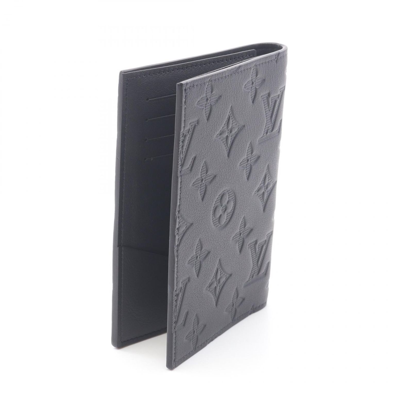 ルイ・ヴィトン ブラック レザー カードケース LOUIS VUITTON(ルイ