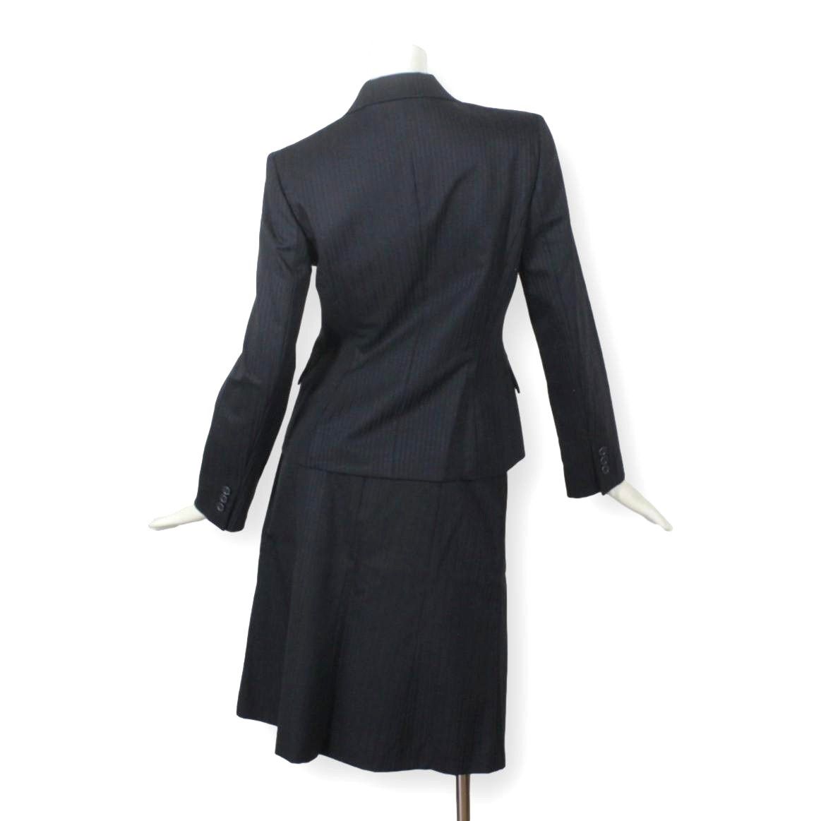 08【新品同様】コムサイズム スカートスーツ 上M 下S ☆未使用に近い