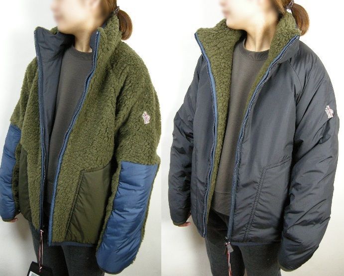 サイズ1□新品□モンクレール GRENOBLE フリースダウンHOSTUNメンズ