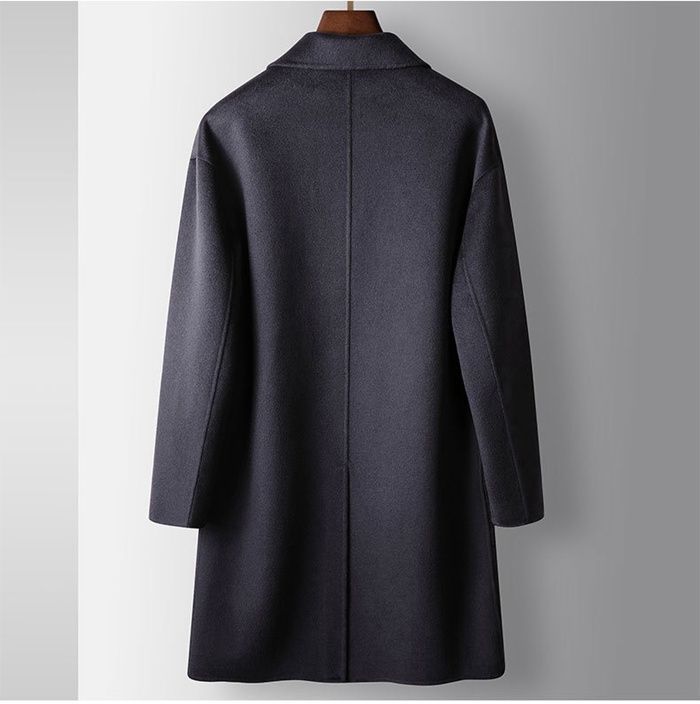 美品】MHL ダブルチェスターコート ロング丈 メルトンウール 17aw