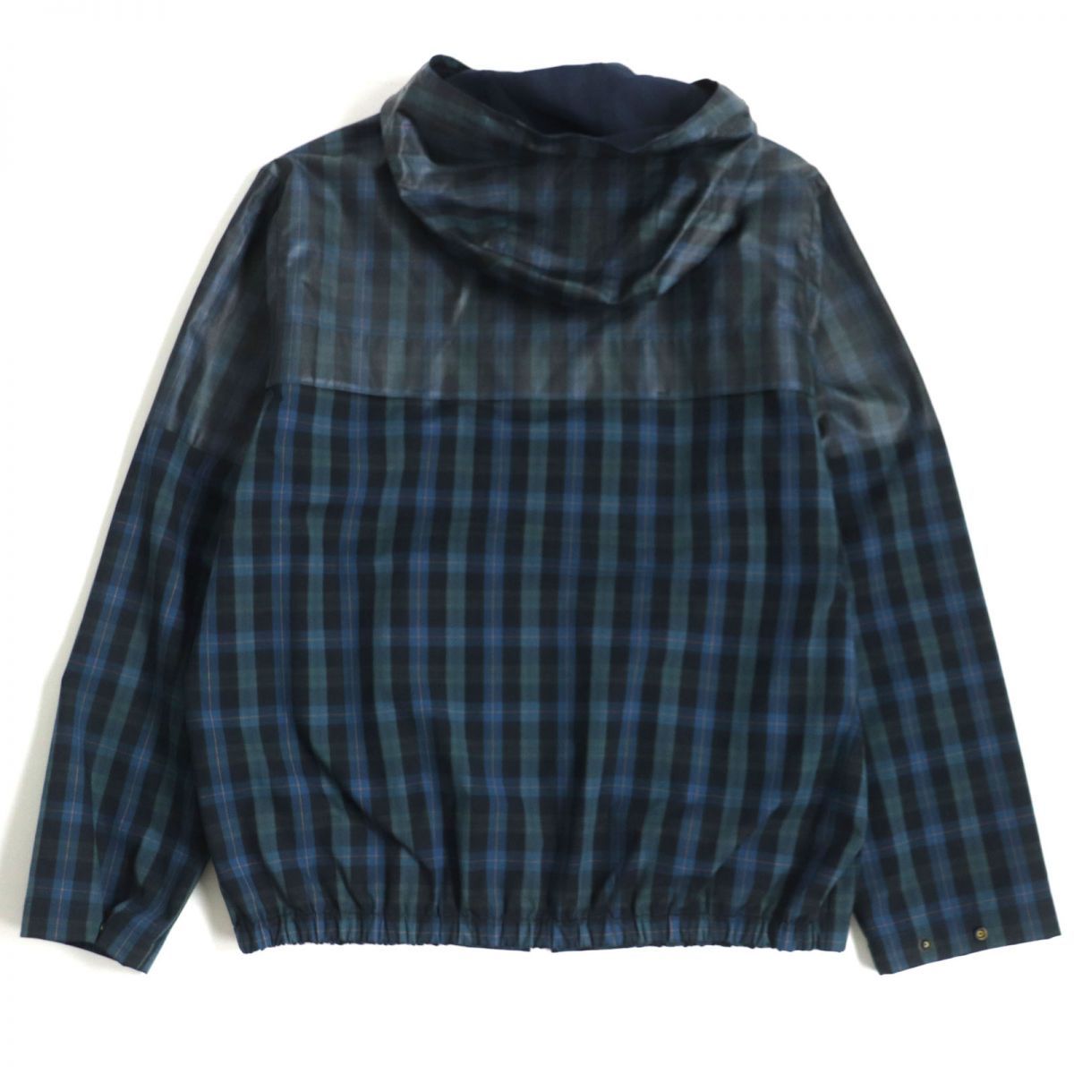 【PAUL SMITH】ナイロンジャケット　マウンテンパーカ　紺　M★ 未使用品▽定価49500円 ポールスミス チェック柄 フード付き ZIP