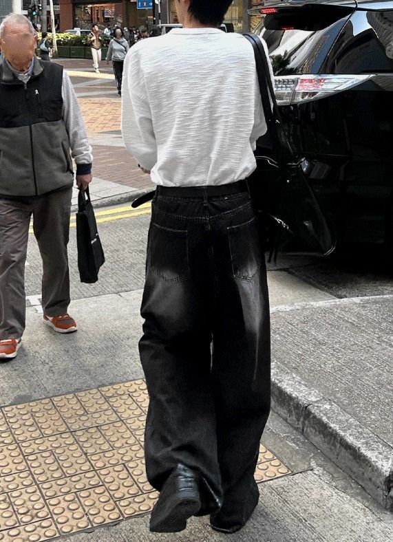 【COSYHARU】Ford Vintage Washing Long Wide Denim COSYHARU (コシハル) - フォードビンテージウォッシュ加工ロング