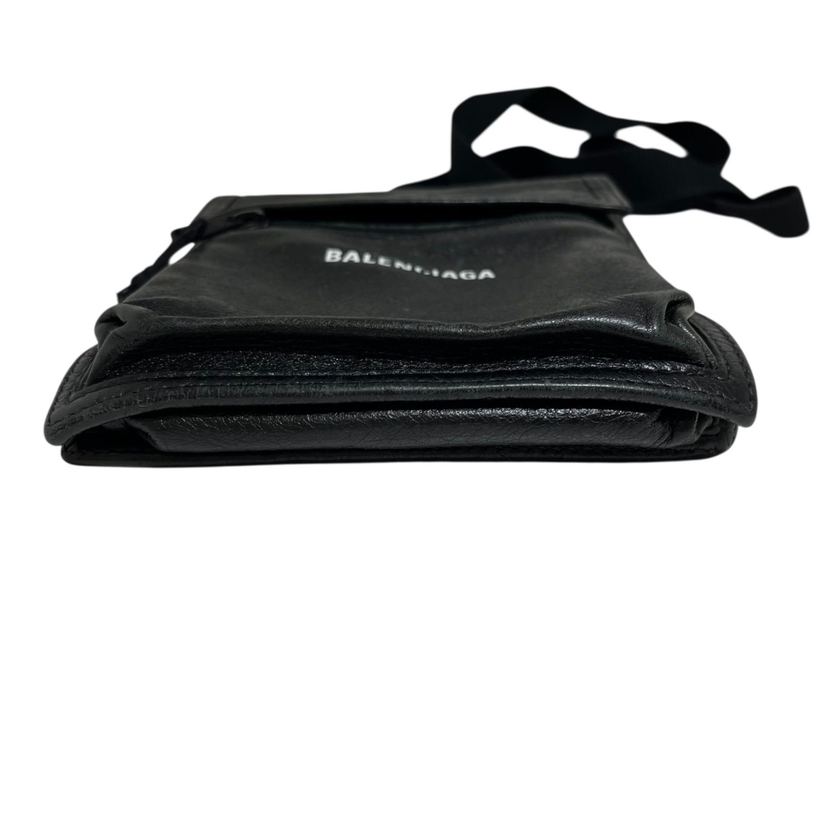 5☆大好評！ BALENCIAGA バレンシアガ EXPLORER ストラップ付き スモールポーチ アリーナ ラムスキン 最終値下げ！