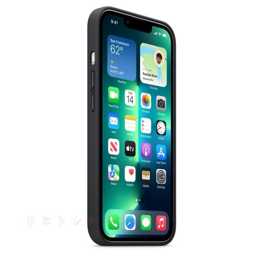 0 iPhone Pro レザーケース 新品未開封 公式通販 ミッドナイト Apple純正 Max ProMax iPhone13 - Apple セコイアグリーン MagSafe対応 アイフォン