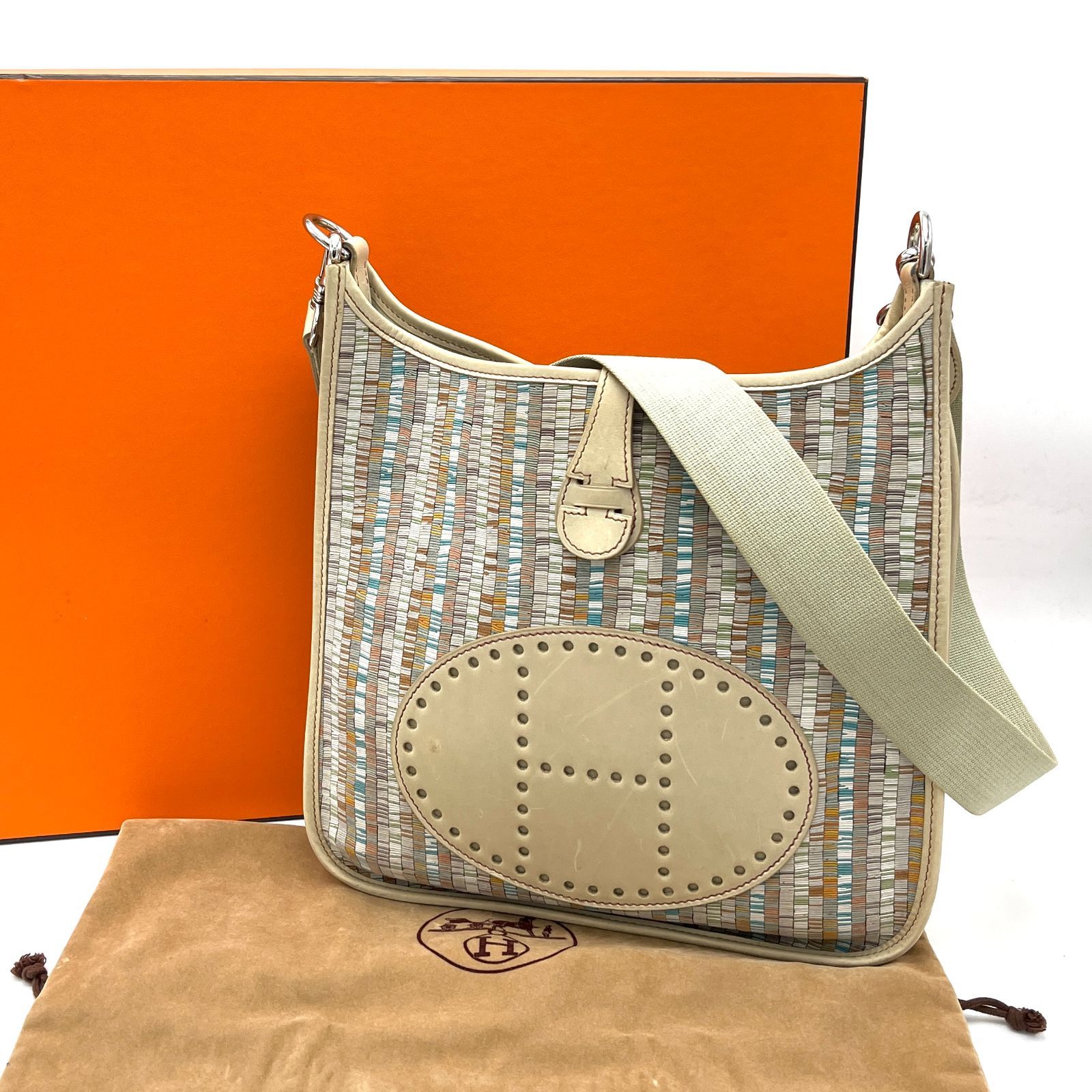 美品 HERMES エルメス エブリン 1PM ヴィブラート ショルダー バッグ  