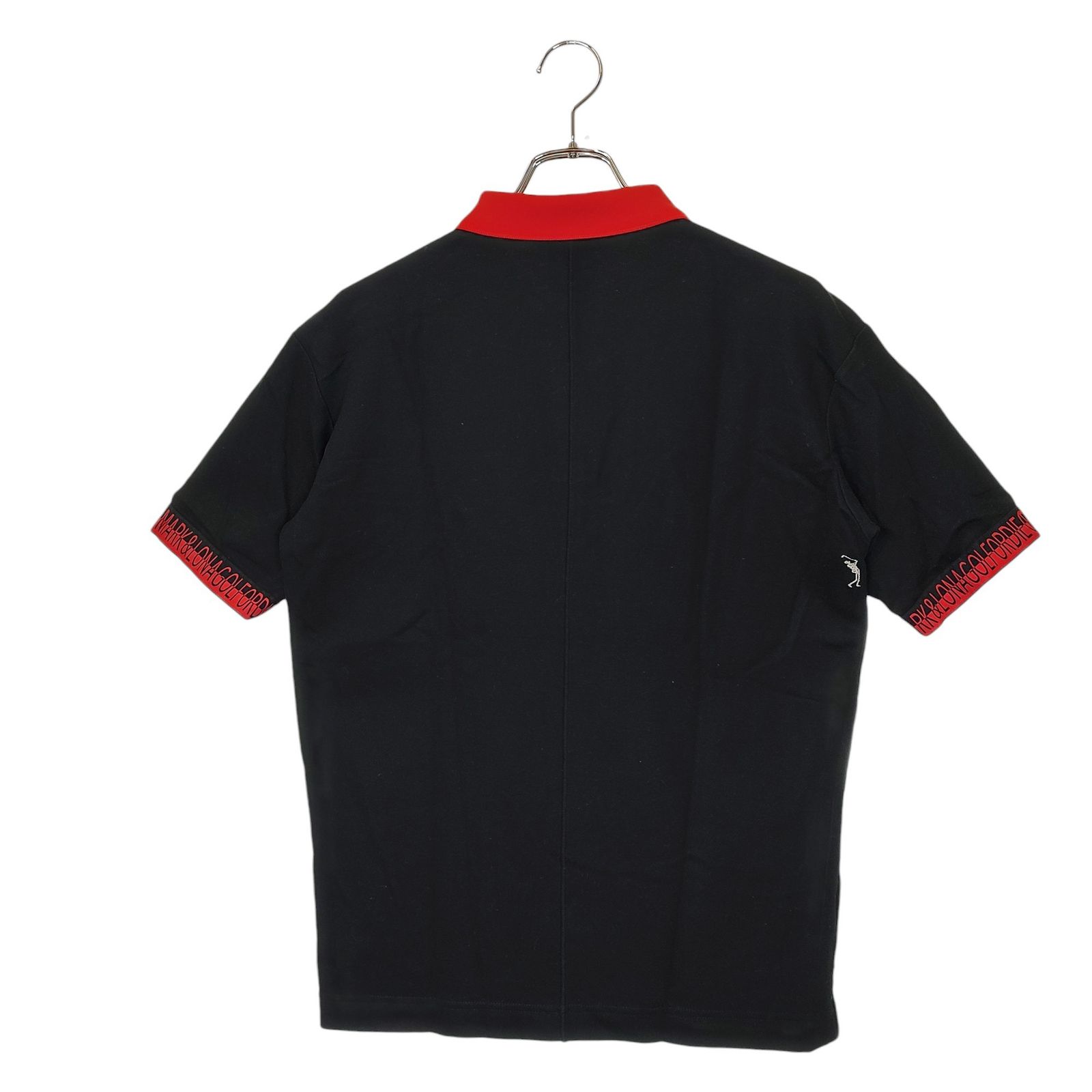 MARK&LONA マークアンドロナ 半袖 ポロシャツ 46 ブラック レッド MARK&LONA マークアンドロナ 半袖 ポロシャツ 46 ブラック