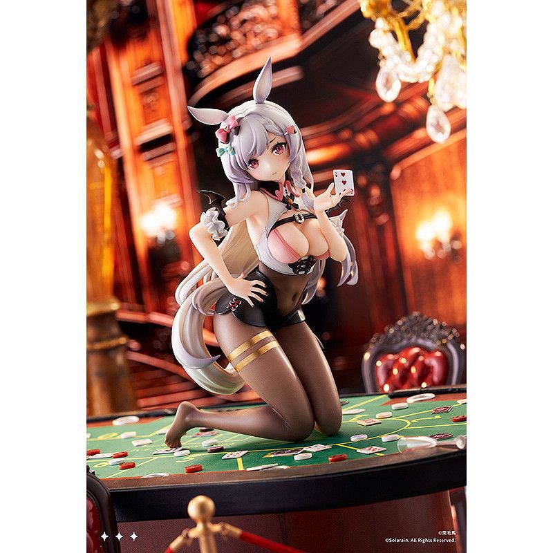 初回生産特典2種付属 葦毛ちゃん(あしげちゃん) ラッキーディーラーver. 1/7 完成品 フィギュア GOODSMILE ONLINE SHOPu0026一部オンラインストア限定 Solarain(ソラレーン)