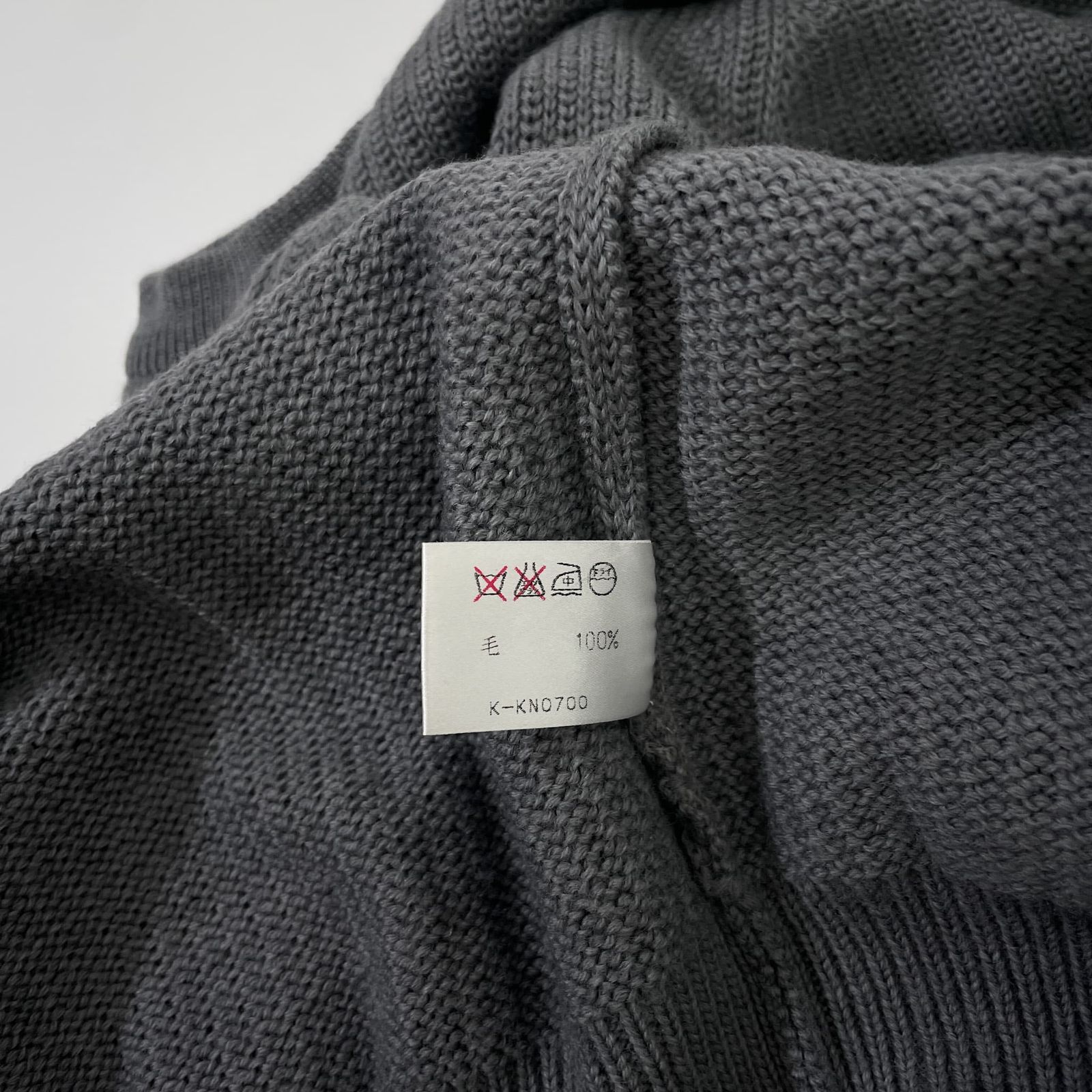 80s vintage CHEMISE LACOSTE ラコステ 文字ワニ ウールニット