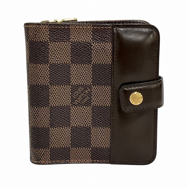 ルイヴィトン Louis Vuitton ダミエ コンパクトジップ N61668 2つ折り財布 ユニセックス