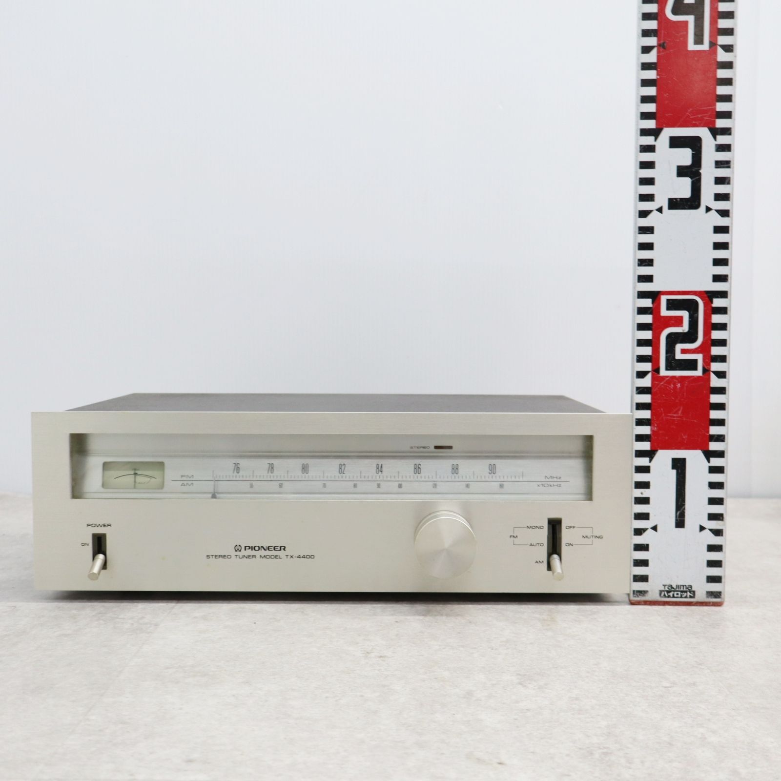希少品！昭和レトロ！★pioneer★AM/FMステレオチューナーTX-4400 △昭和レトロ/当時物 元箱あり｜ステレオチューナー FM/AM