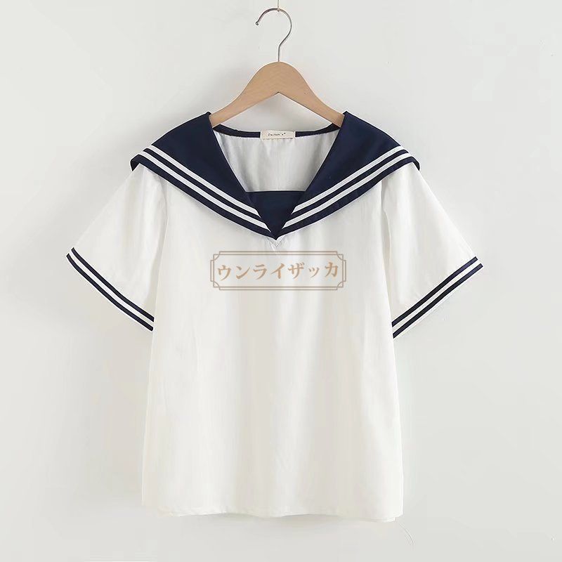 セーラーカラー シャツ ブラウス レディース 半袖 綿100% tシャツ 無地 白 リボン付き シャツブラウス 半袖 レディース 春 夏 tシャツ セーラーカラー シャツ ブラウス レディース 半袖 綿100% t