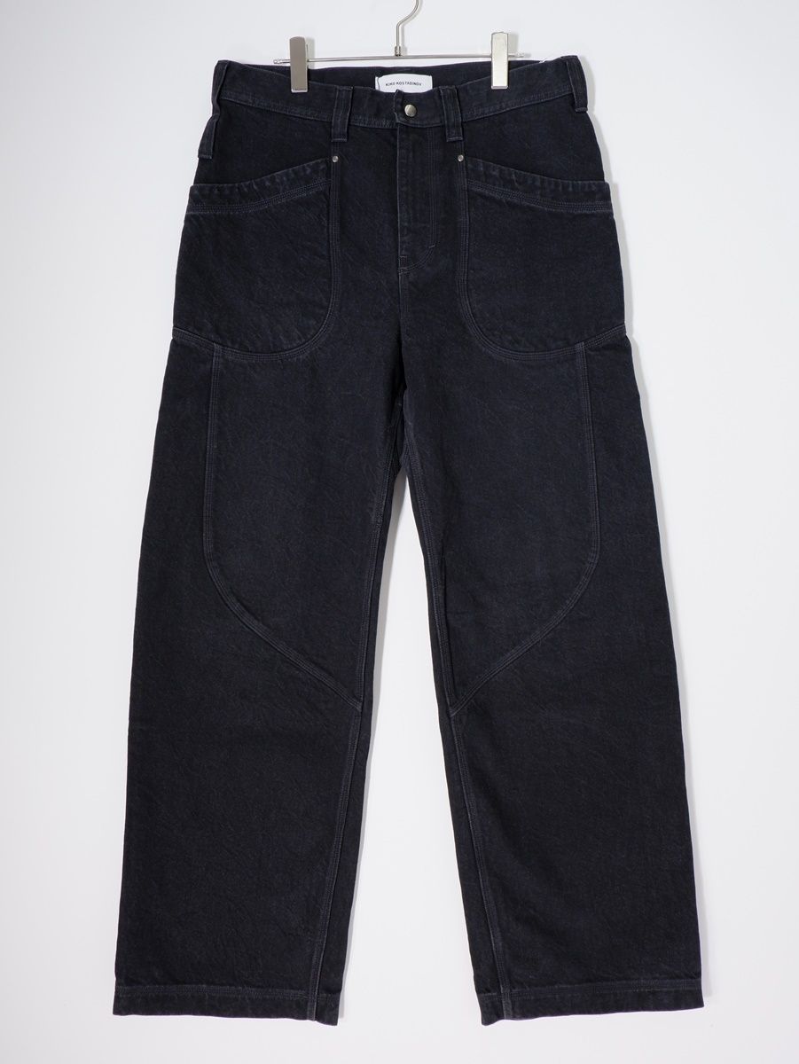KIKO KOSTADINOV ワイドレッグデニムパンツ ブラック 30 KIKO KOSTADINOV - LEVI'S x Kiko Kostadinov Jeans Black