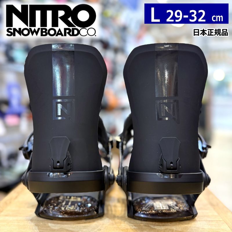 25-26 NITRO ONE ｶﾗｰ Ultra Black Lｻｲｽﾞ ナイトロ メンズ スノーボード バインディング 日本