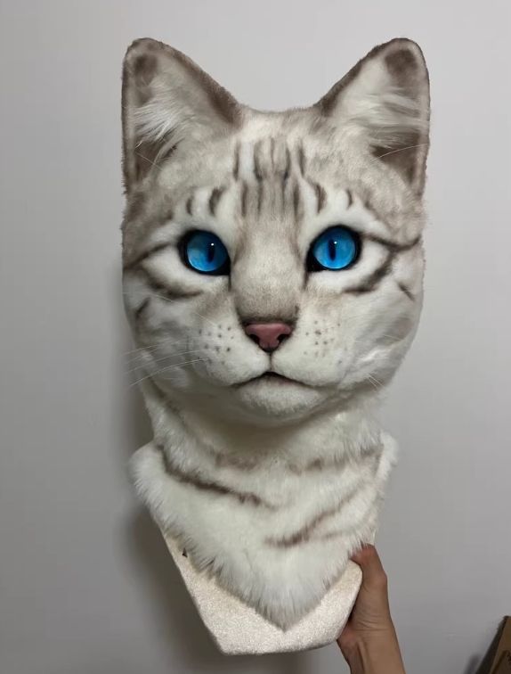 ☆着ぐるみヘッド 猫 NO.177 リアルスタイル 全頭ヘッド ケモノ ファー