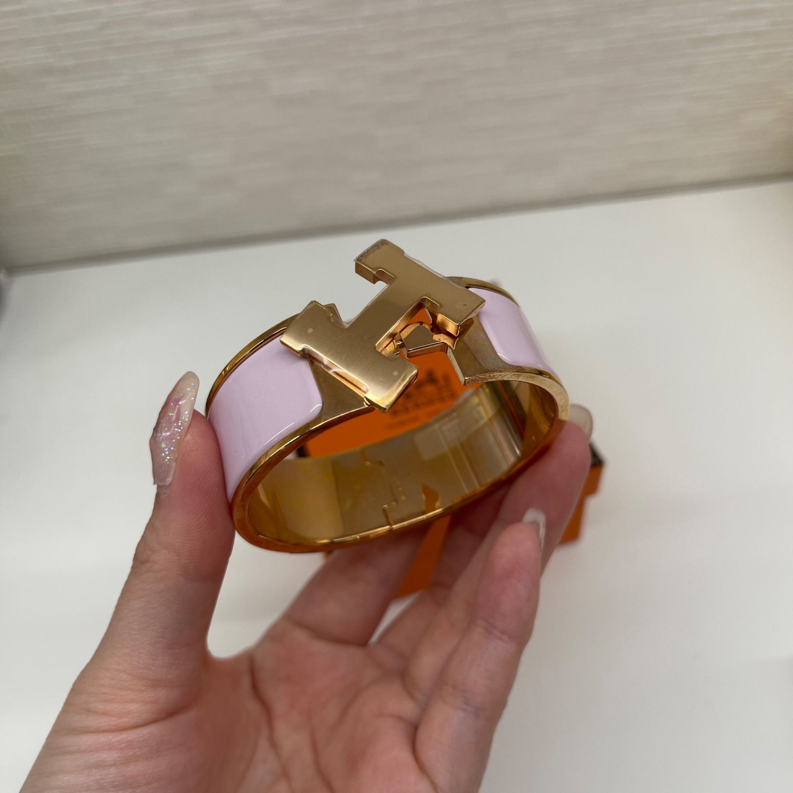 新品】【未使用品】HERMES エルメス クリック クラック エナメル 