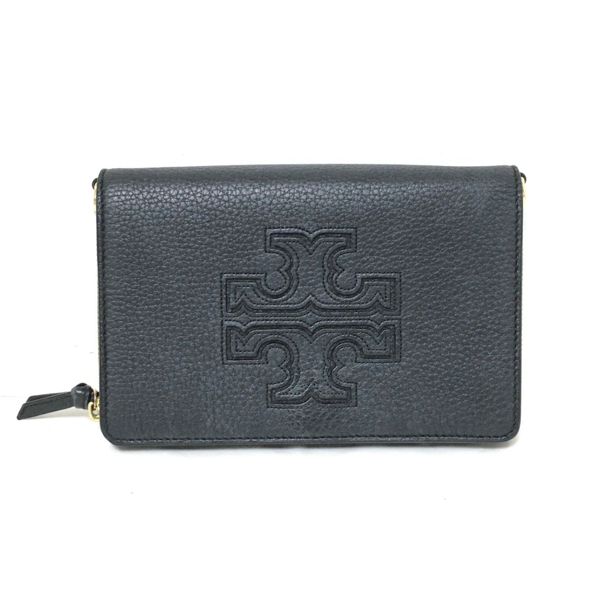 TORY BURCH(トリーバーチ) 財布 - 黒 ショルダーウォレット/ショルダー ...