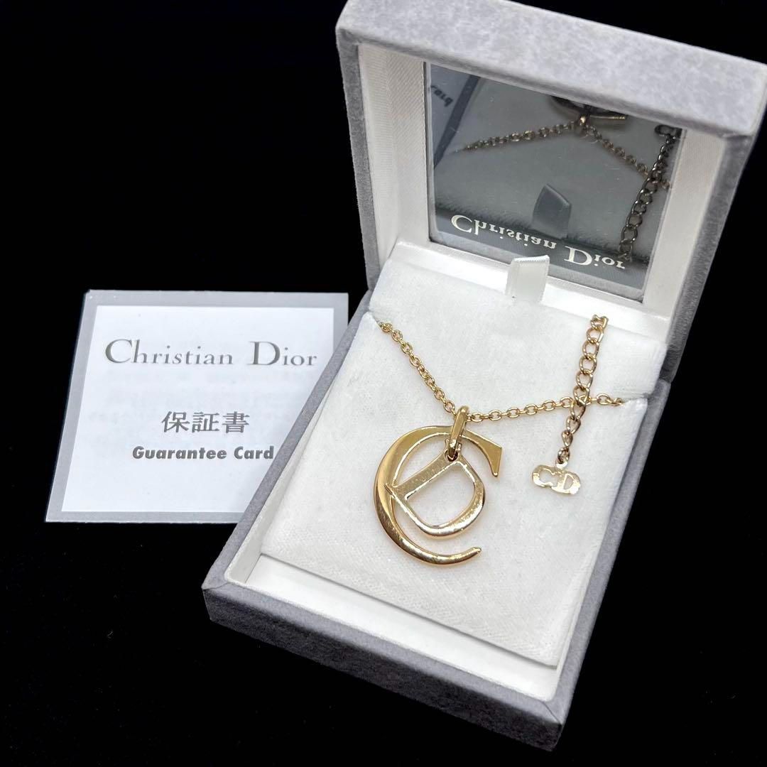 ✨Dior クリスチャンディオール CDロゴ ネックレス✨ゴールド色 美品☆Christian Dior クリスチャン ディオール ネックレス