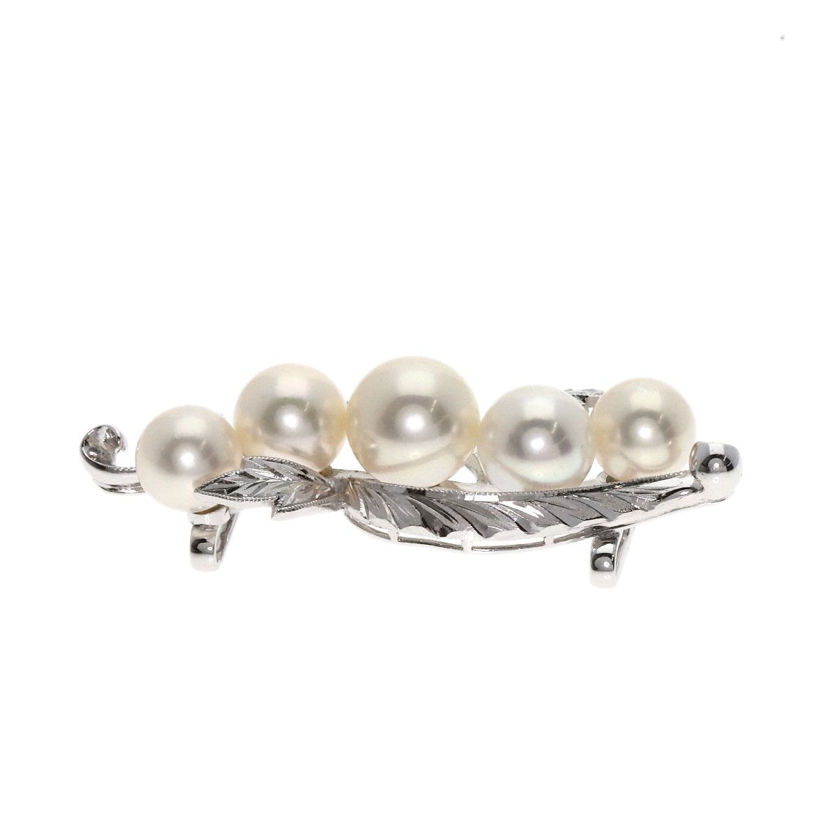 K14 陽刻 MIKIMOTO彫金 白蝶貝 真珠 カフス シェル パール 御木本 K14