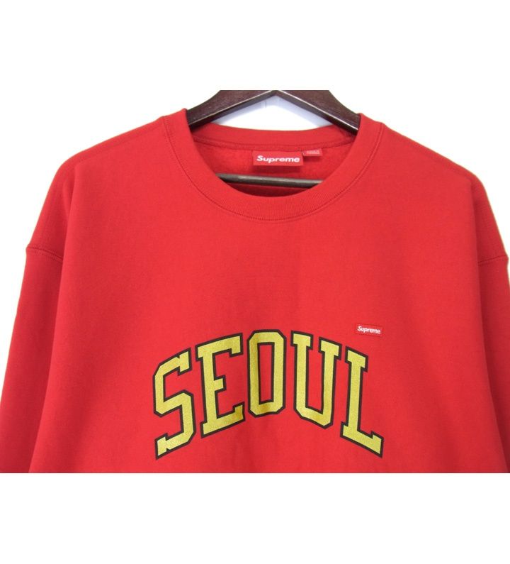 シュプリーム Supreme □ 【 Seoul Shop Small Box Crewneck 】 ソウル ショップ スモール ボックスロゴ  クルーネック スウェット トレーナー h0777 - メルカリ