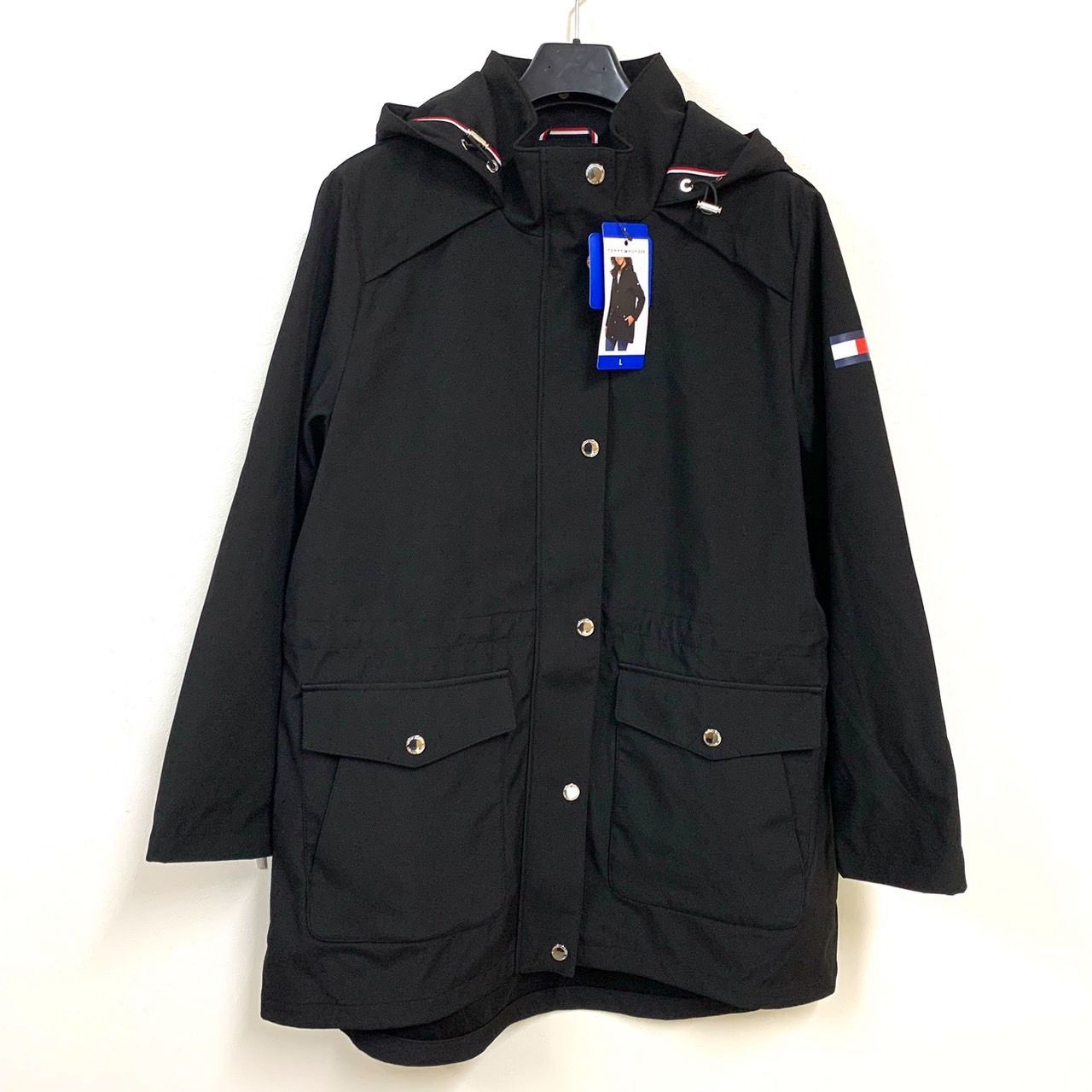 TOMMY HILFIGER】トミーヒルフィガー/マウンテンパーカー/WOMENS/L/ブラック/コストコ品/未使用品 - メルカリ